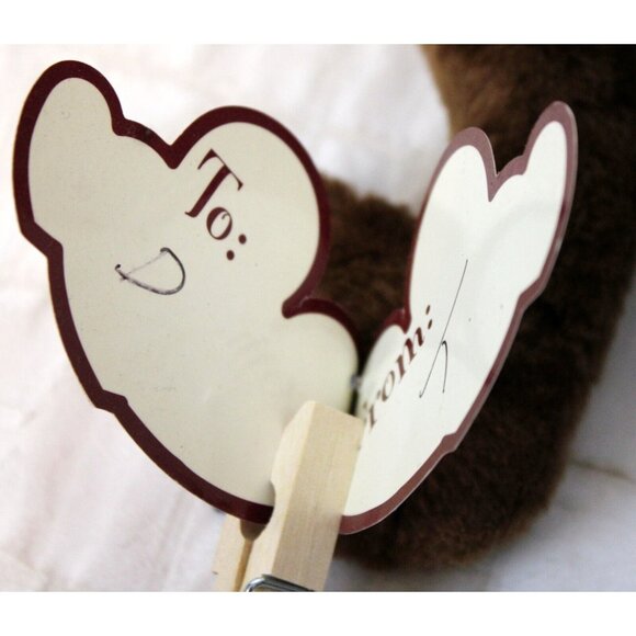 Vtg 1999 WB Looney Tunes Taz Tasmanian Devil Heart Plush 10" Applause Retail Tag - Picture 7 of 10